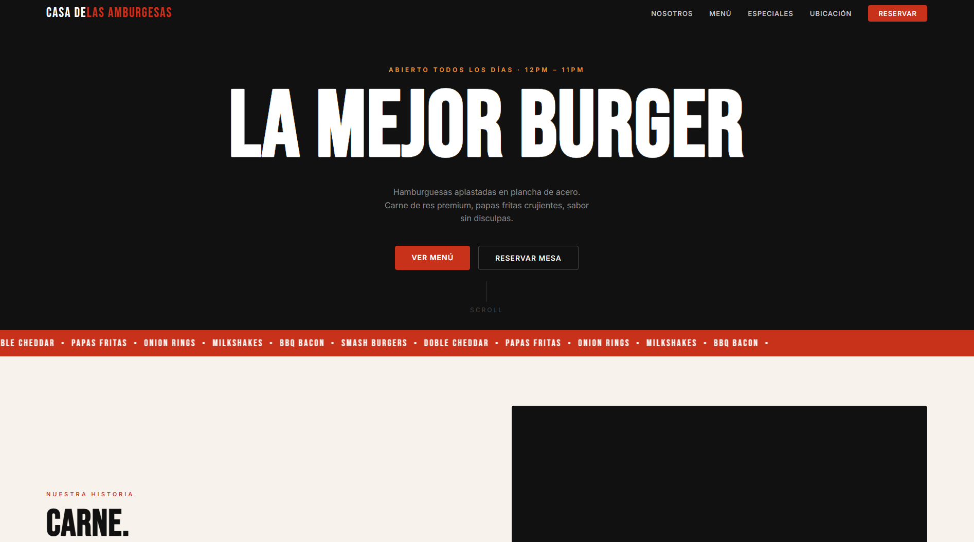 La casa de las hamburguesas